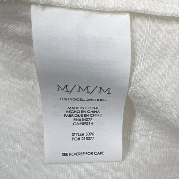 CABI Piazza Linen Blend Jacket Cream Medium #5096 euc - Picture 7 of 7